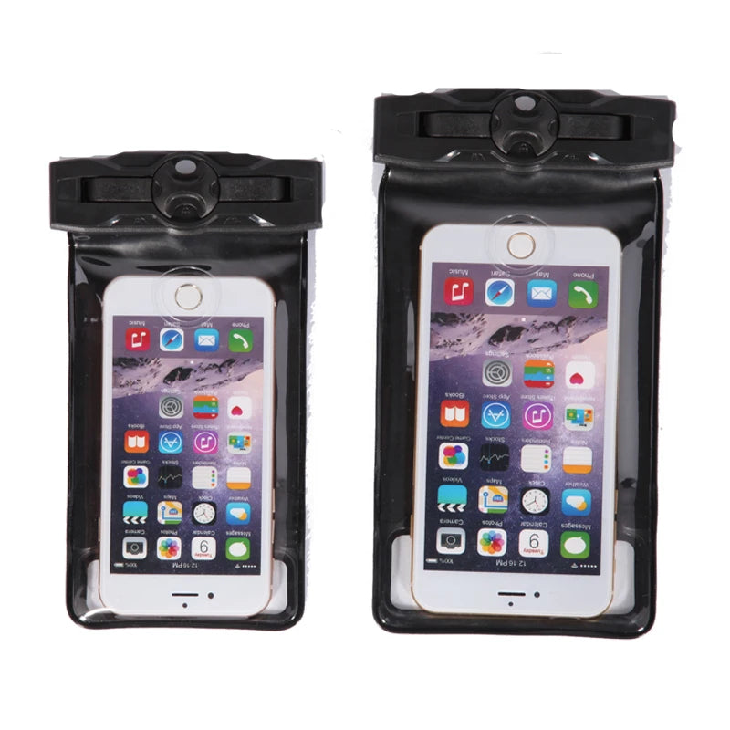 Tteoobl 4.8"~ 6.3" Mobile Phone Pouch 20M Waterproof Bag Underwater Dry Case Cover for Canoe Kayak Rafting Camp Swiming Drifting
